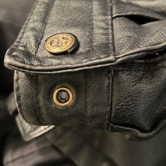 Antonio Giouanni Vintage Leather Jacket Size XXL Man Black - Picture 12 of 12